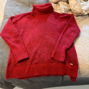 Calvin Klein Red Turtleneck Sweater
